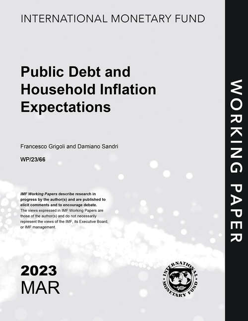 Book cover of Public Debt and Household Inflation Expectations (Imf Working Papers)
