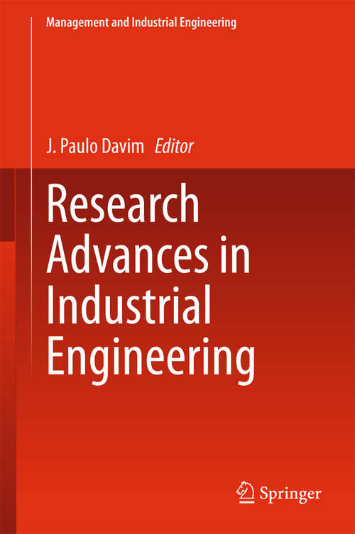 Book cover of Research Advances in Industrial Engineering