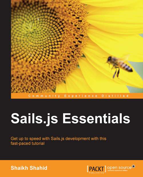 Book cover of Sails.js Essentials