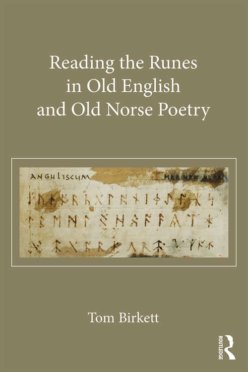 Book cover of Reading the Runes in Old English and Old Norse Poetry