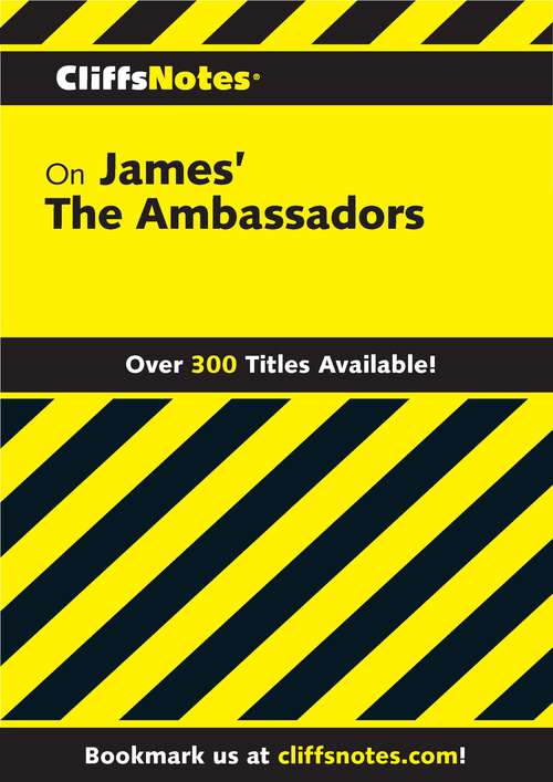 Book cover of CliffsNotes on James' The Ambassadors
