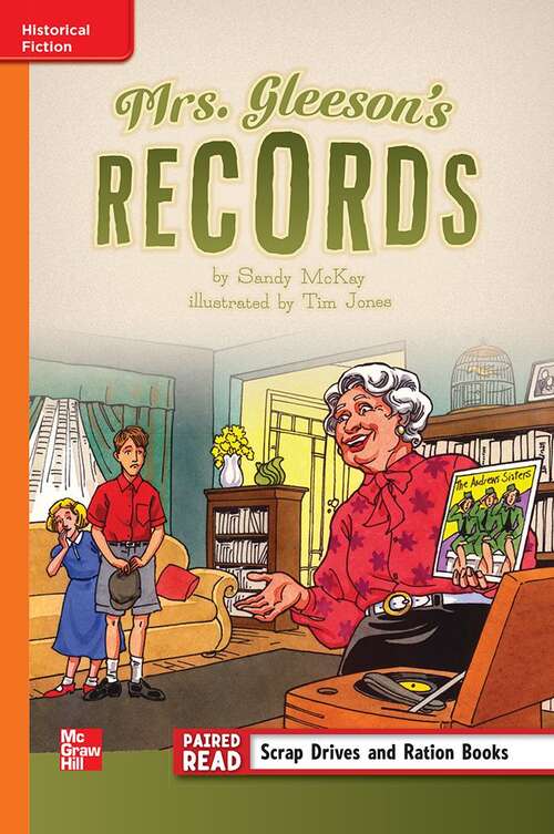 Book cover of Mrs. Gleeson's Records [Approaching Level, Grade 5]