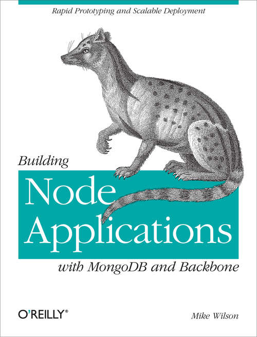 Book cover of Building Node Applications with MongoDB and Backbone