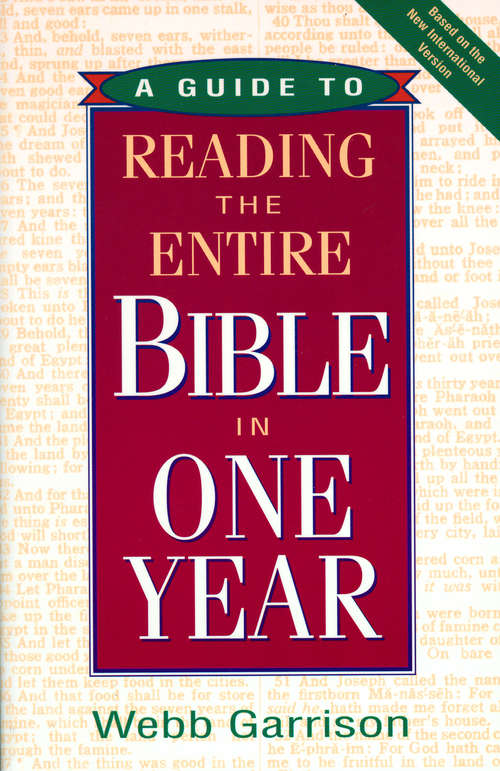 Book cover of A Guide to Reading the Entire Bible in One Year