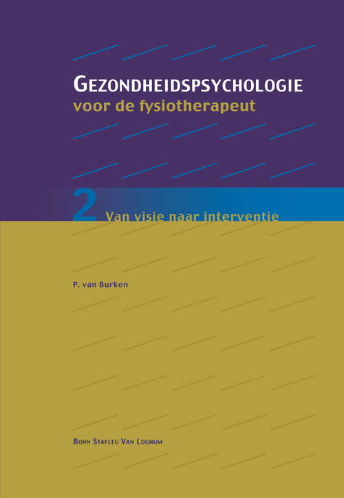 Book cover of Gezondheidspsychologie voor de fysiotherapeut 2