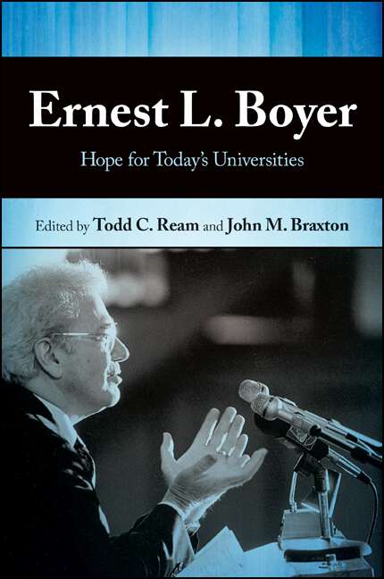 Book cover of Ernest L. Boyer: Hope for Today's Universities