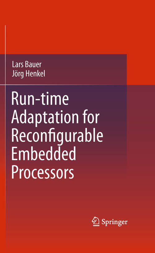 Book cover of Run-time Adaptation for Reconfigurable Embedded Processors