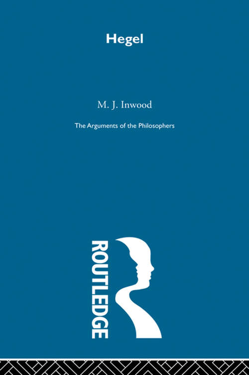 Book cover of Hegel-Arg Philosophers