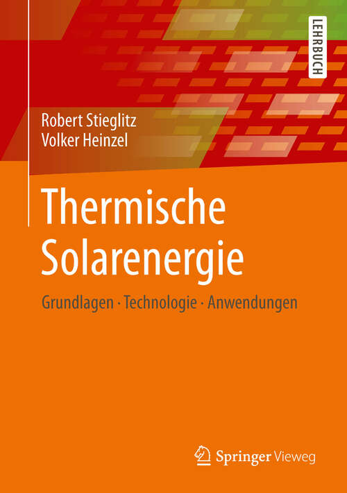 Book cover of Thermische Solarenergie