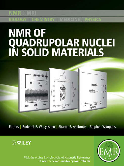 Book cover of NMR of Quadrupolar Nuclei in Solid Materials