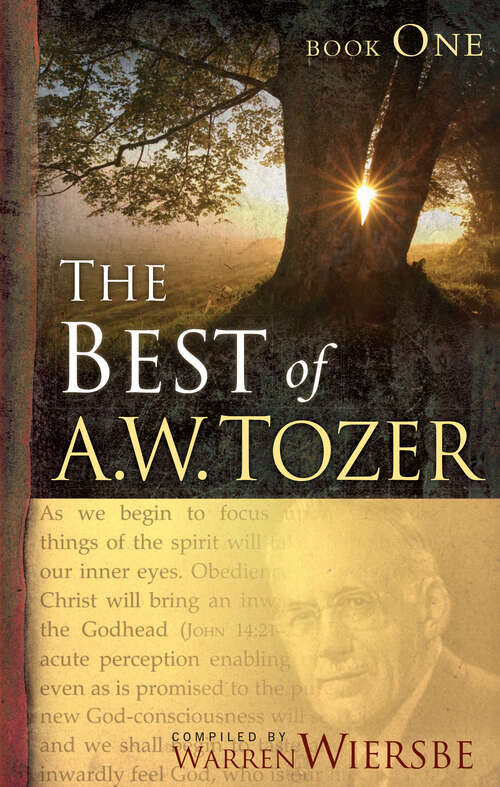 Book cover of The Best of A. W. Tozer Book One (New Edition)