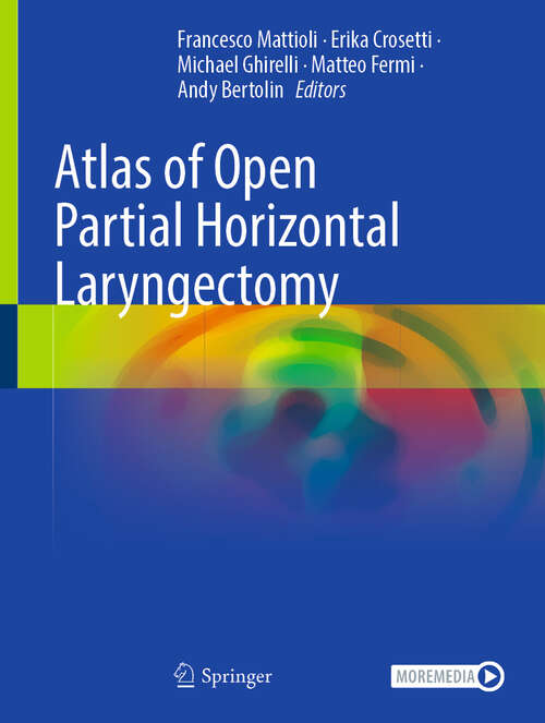 Book cover of Atlas of Open Partial Horizontal Laryngectomy