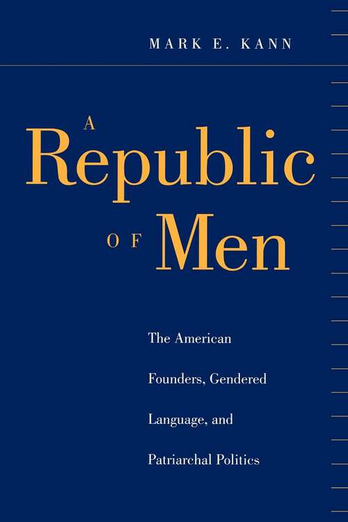 Book cover of A Republic of Men