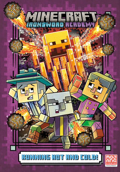 Book cover of Running Hot and Cold! (Minecraft Ironsword Academy)
