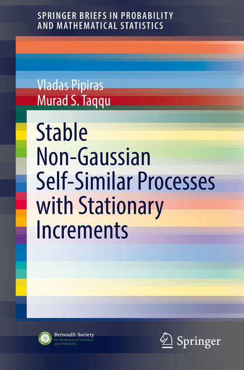 Book cover of Stable Non-Gaussian Self-Similar Processes with Stationary Increments
