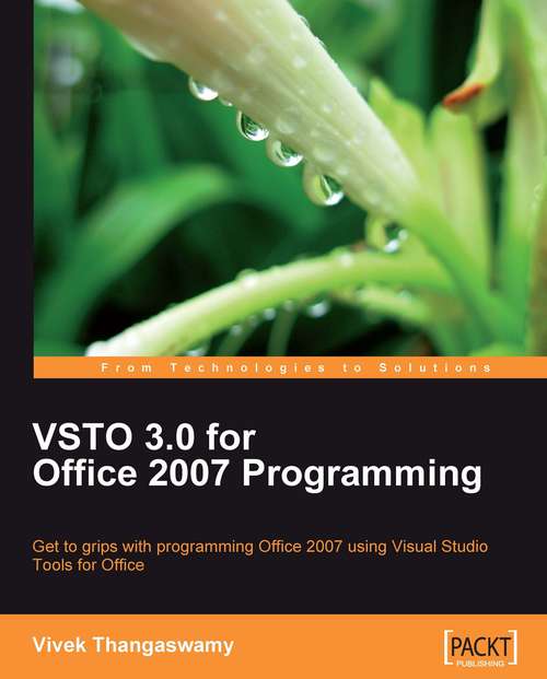 Book cover of VSTO 3.0 for Office 2007 Programming