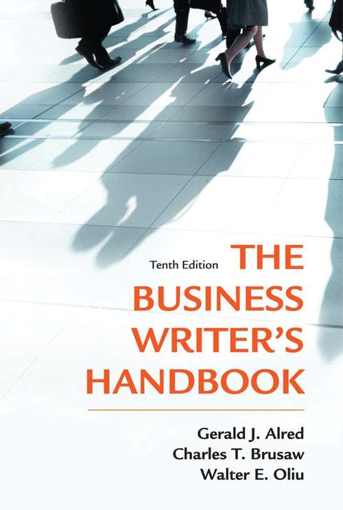 Book cover of The Business Writer's Handbook (10th Edition)