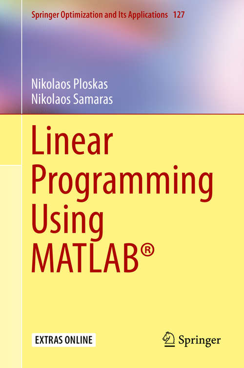 Book cover of Linear Programming Using MATLAB®