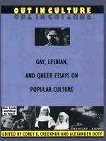Book cover of Out in Culture: Gay, Lesbian and Queer Essays on Popular Culture