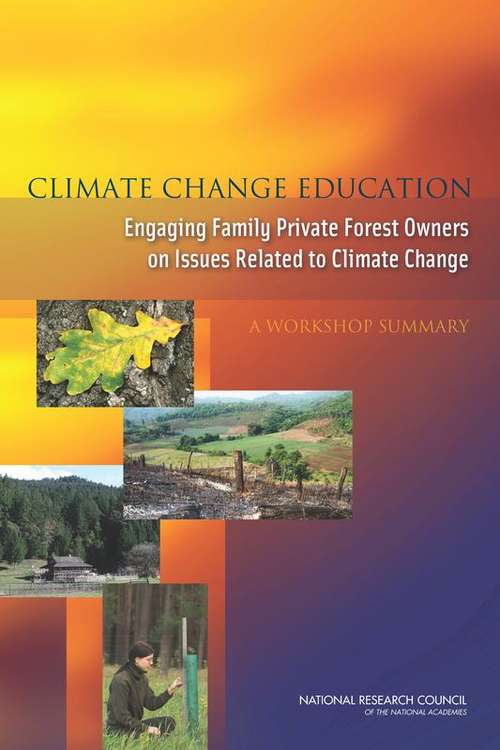 Book cover of Climate Change Education: A Workshop Summary