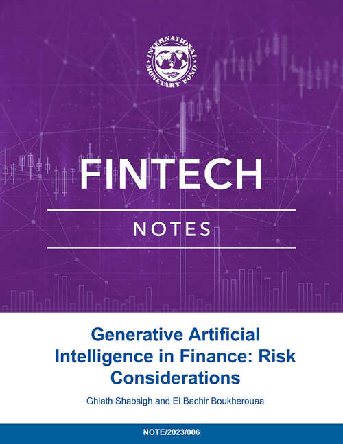 Book cover of Generative Artificial Intelligence in Finance: Risk Considerations