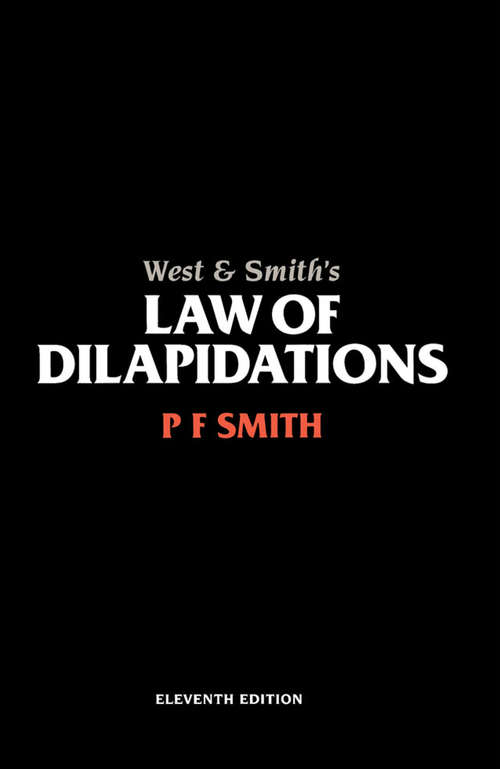 West & Smith's Law of Dilapidations