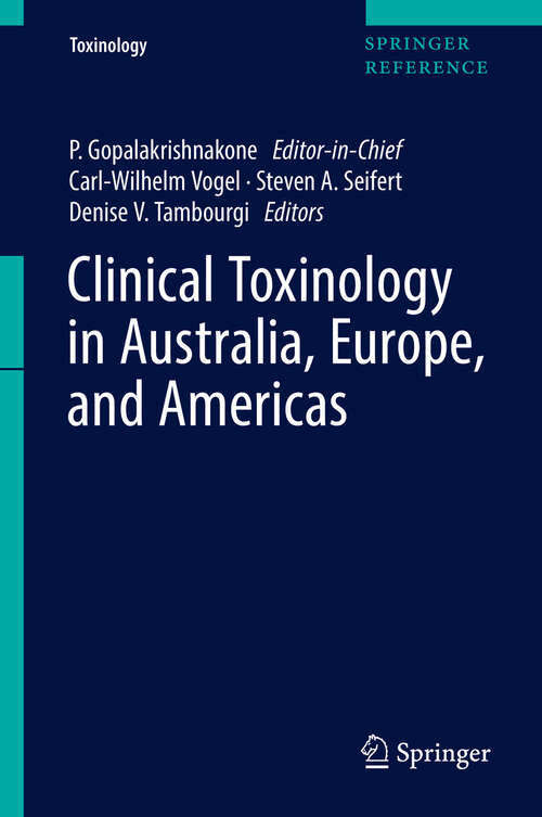 Book cover of Clinical Toxinology in Australia, Europe, and Americas