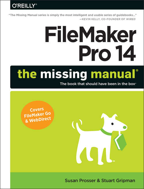 Book cover of FileMaker Pro 14: The Missing Manual