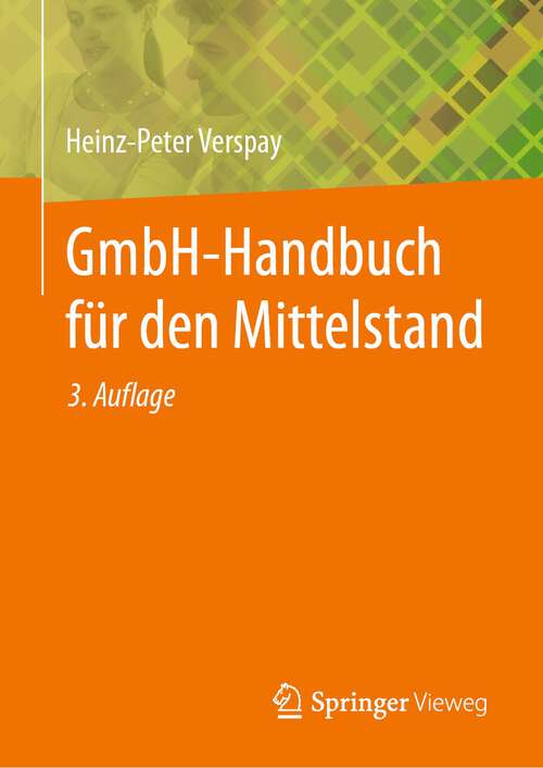 Book cover of GmbH-Handbuch für den Mittelstand (3. Aufl. 2024)