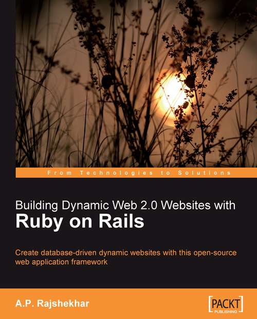 Book cover of Building Dynamic Web 2.0 Websites with Ruby on Rails