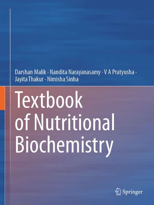 Book cover of Textbook of Nutritional Biochemistry (1st ed. 2023)