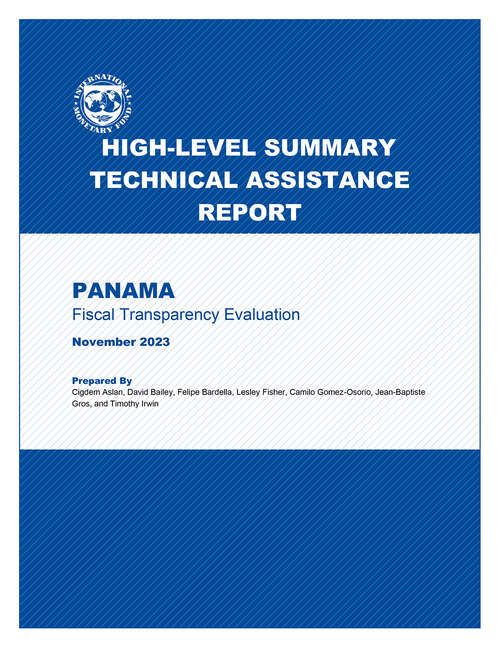 Book cover of Panama: Fiscal Transparency Evaluation