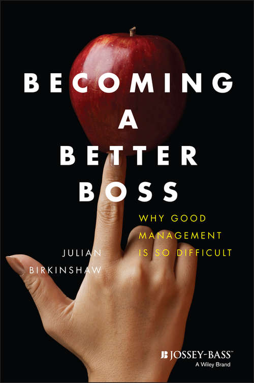 Book cover of Becoming A Better Boss