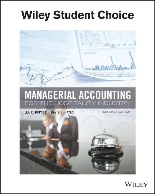 Book cover of Managerial Accounting for the Hospitality Industry (Second Edition)