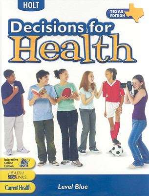 Book cover of Decisions for Health (Level Blue, Texas edition)