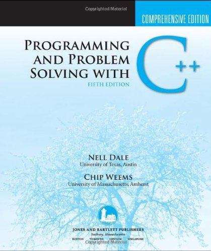 Book cover of Programming and Problem Solving with C++