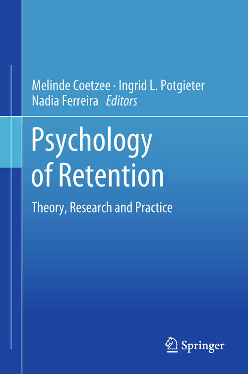 Book cover of Psychology of Retention: Theory, Research And Practice (1st ed. 2018)