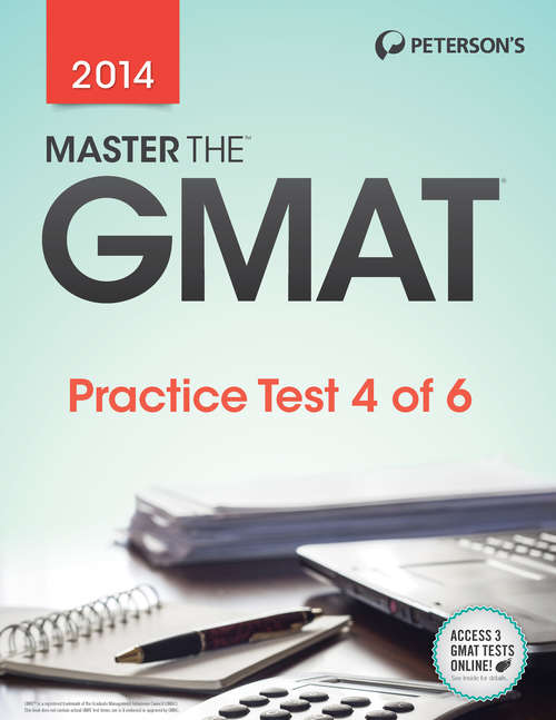 Book cover of Master the GMAT 2014: Practice Test 4 of 6