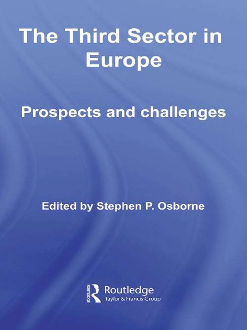 The Third Sector in Europe: Prospects and Challenges