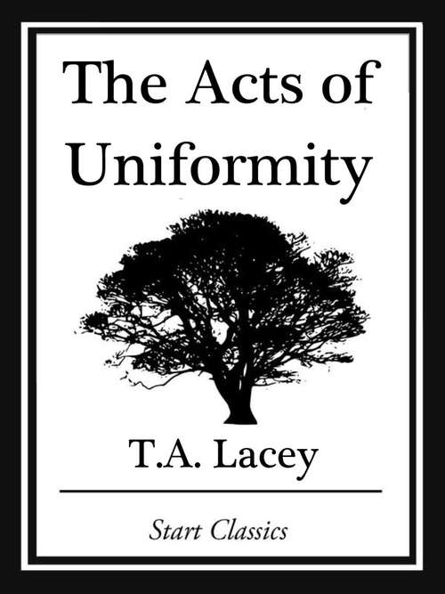Book cover of The Acts of Uniformity