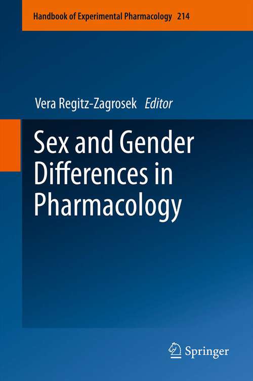 Book cover of Sex and Gender Differences in Pharmacology