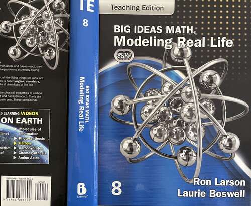Book cover of Big Ideas Math: Modeling Real Life Common Core - Grade 8