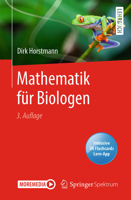 Book cover of Mathematik für Biologen (3. Aufl. 2020)