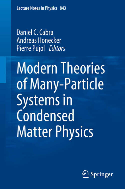 Book cover of Modern Theories of Many-Particle Systems in Condensed Matter Physics