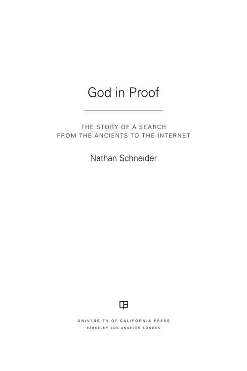 Book cover of God in Proof
