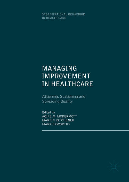 Book cover of Managing Improvement in Healthcare