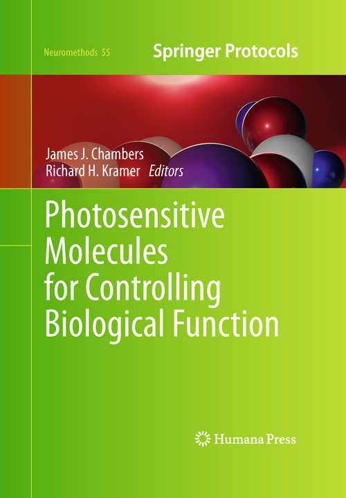 Book cover of Photosensitive Molecules for Controlling Biological Function