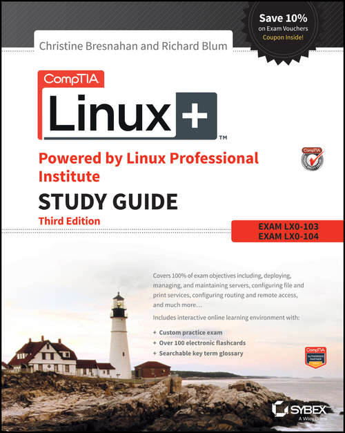 Book cover of CompTIA Linux+ Powered by Linux Professional Institute Study Guide