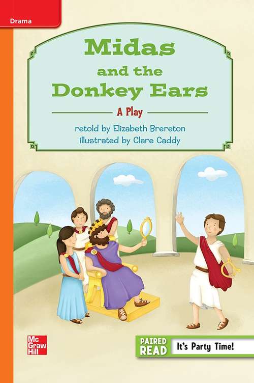 Book cover of Midas and the Donkey Ears: A Play [Approaching Level, Grade 3]