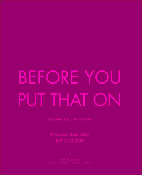 Book cover of Before You Put That On